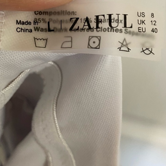 Zaful Plunge Criss Cross Tie Back Leopard Cheeky One Piece Swimsuit - Picture 3 of 5